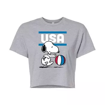 Укороченная футболка с мячом для юниоров Peanuts USA Licensed Character