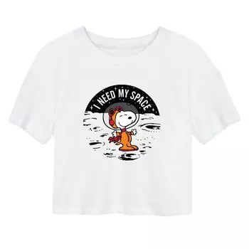 Укороченная футболка с надписью «I Need Space» для детей Peanuts Snoopy Licensed Character