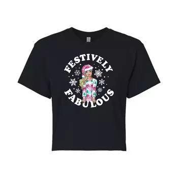 Укороченная футболка с принтом «Барби» для юниоров Festive Fabulous Licensed Character