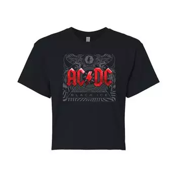 Укороченная футболка с рисунком AC/DC Black Ice для юниоров Licensed Character