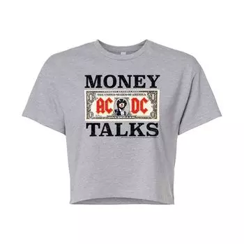 Укороченная футболка с рисунком AC/DC Money Talks для юниоров Licensed Character
