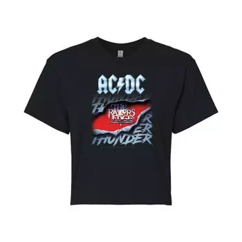 Укороченная футболка с рисунком AC/DC Razors Edge для юниоров Licensed Character
