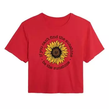 Укороченная футболка с рисунком Be The Sunshine для юниоров Licensed Character