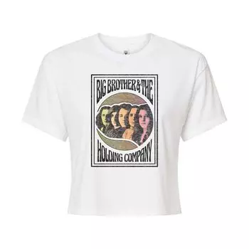 Укороченная футболка с рисунком Big Brother & Holding Company для юниоров Licensed Character, белый