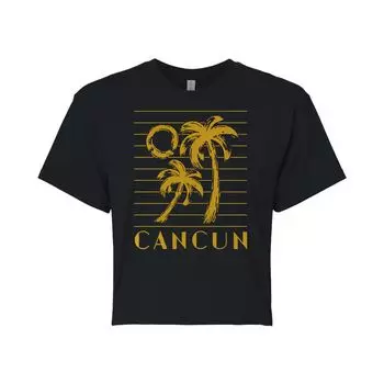 Укороченная футболка с рисунком Cancun для юниоров Licensed Character, черный