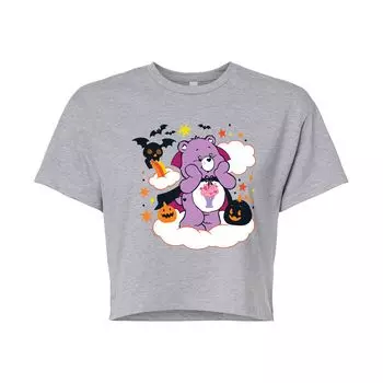 Укороченная футболка с рисунком Care Bears для юниоров на Хэллоуин Licensed Character, серый