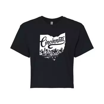 Укороченная футболка с рисунком Cincinnati Ohio для юниоров Licensed Character