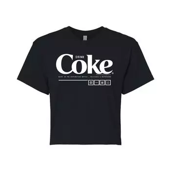 Укороченная футболка с рисунком Coca-Cola для юниоров Licensed Character, черный