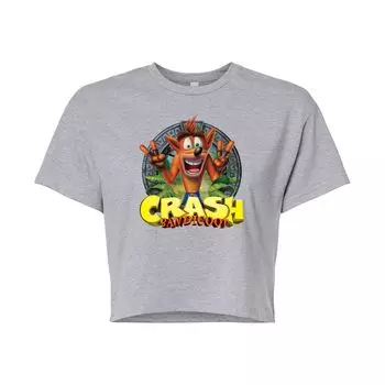 Укороченная футболка с рисунком Crash Bandicoot для юниоров Licensed Character