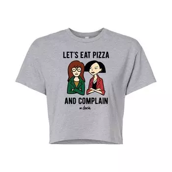 Укороченная футболка с рисунком Daria Eat Pizza & Complain для юниоров Licensed Character