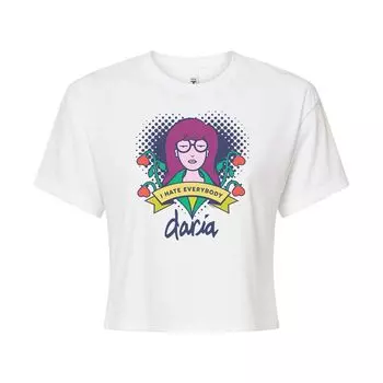 Укороченная футболка с рисунком Daria I Hate Everything для юниоров Licensed Character