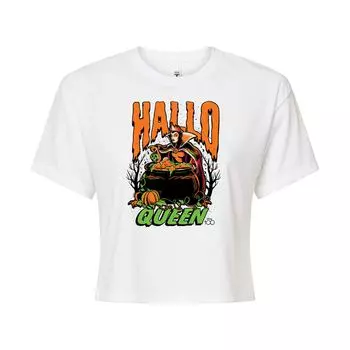 Укороченная футболка с рисунком Disney 100 Juniors Hallo Queen Licensed Character