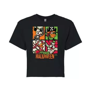 Укороченная футболка с рисунком Disney 100 Juniors Happy Halloween Licensed Character