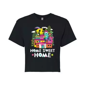 Укороченная футболка с рисунком Disney's Encanto Juniors Sweet Home Disney, черный