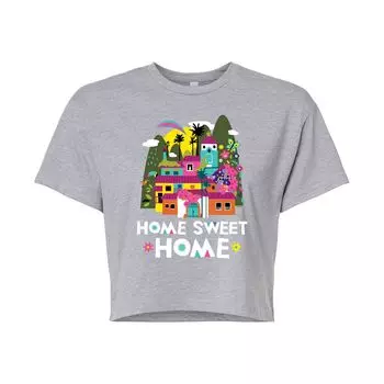 Укороченная футболка с рисунком Disney's Encanto Juniors Sweet Home Disney, серый