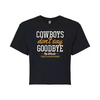 Укороченная футболка с рисунком «Don't Say» для юниоров Yellowstone Cowboys Licensed Character