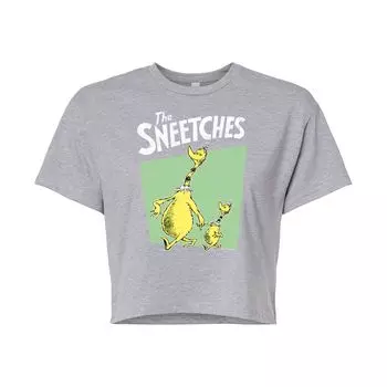 Укороченная футболка с рисунком Dr. Seuss "The Sneetches" для юниоров Licensed Character, серый