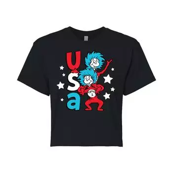 Укороченная футболка с рисунком Dr. Seuss USA Things для юниоров Licensed Character