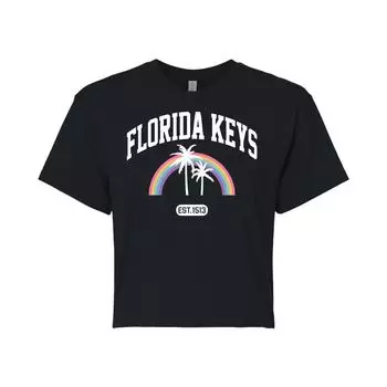 Укороченная футболка с рисунком Florida Keys для юниоров Licensed Character
