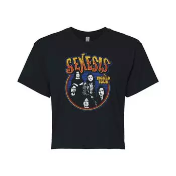 Укороченная футболка с рисунком Genesis World Tour для юниоров Licensed Character
