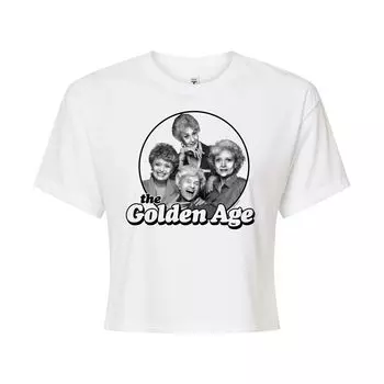 Укороченная футболка с рисунком Golden Girls "Golden Age" для юниоров Licensed Character, белый