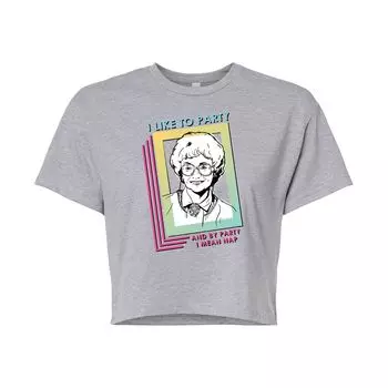 Укороченная футболка с рисунком Golden Girls Nap Party для юниоров Licensed Character, серый