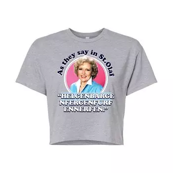 Укороченная футболка с рисунком Golden Girls St. Olaf для юниоров Licensed Character