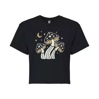 Укороченная футболка с рисунком «Грибы и луна» для детей Juniors' Mushrooms Moon Licensed Character