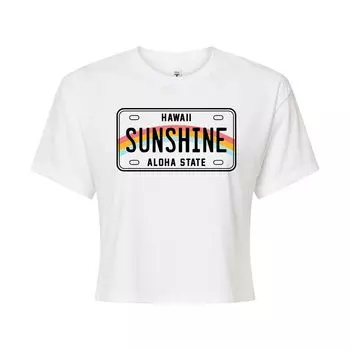 Укороченная футболка с рисунком Hawaii Sunshine для юниоров Licensed Character