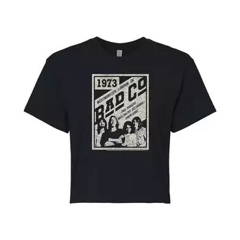 Укороченная футболка с рисунком и плакатом Juniors' Bad Company Licensed Character
