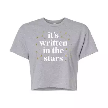 Укороченная футболка с рисунком «It's Written In The Stars» для юниоров Licensed Character, серый