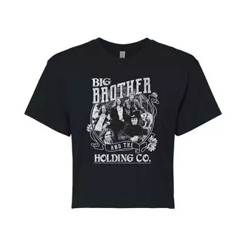Укороченная футболка с рисунком Juniors' Big Brother & Holding Co. Licensed Character, черный