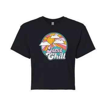 Укороченная футболка с рисунком "Just Chill" для юниоров Licensed Character