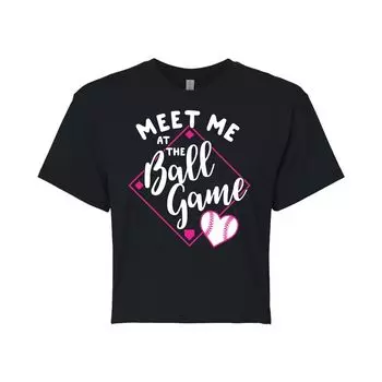 Укороченная футболка с рисунком Meet Me Ball Game для юниоров Licensed Character