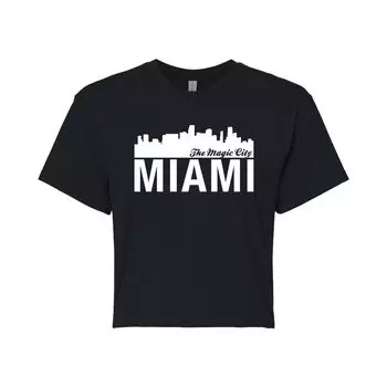 Укороченная футболка с рисунком Miami Magic City для юниоров Licensed Character