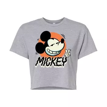 Укороченная футболка с рисунком Mickey Peace Smile для детей Disney's Mickey Mouse Licensed Character