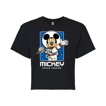 Укороченная футболка с рисунком Микки Мауса и друзей Disney's для подростков в стиле ретро «Космический Микки» Licensed Character