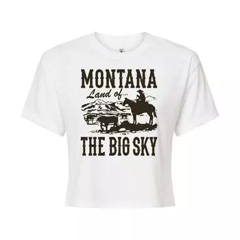 Укороченная футболка с рисунком Montana для юниоров Licensed Character, белый