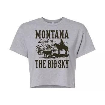 Укороченная футболка с рисунком Montana для юниоров Licensed Character, серый