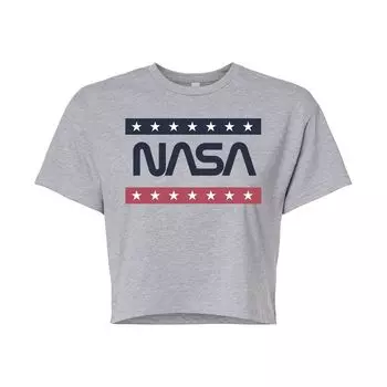 Укороченная футболка с рисунком NASA Americana для юниоров Licensed Character