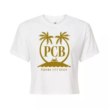 Укороченная футболка с рисунком Panama City для юниоров Licensed Character, белый