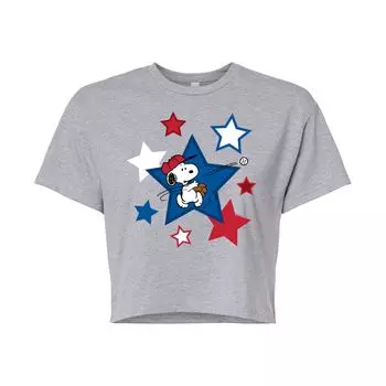 Укороченная футболка с рисунком Peanuts Baseball Stars для юниоров Licensed Character