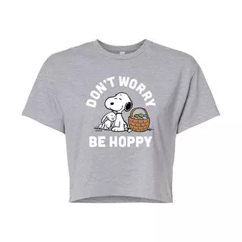 Укороченная футболка с рисунком Peanuts Be Hoppy для детей Juniors Licensed Character