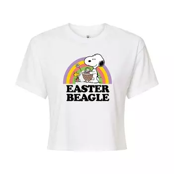 Укороченная футболка с рисунком Peanuts Beagle для юниоров Licensed Character