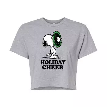 Укороченная футболка с рисунком Peanuts Cheer для юниоров Licensed Character
