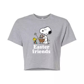 Укороченная футболка с рисунком Peanuts Friends для юниоров Licensed Character