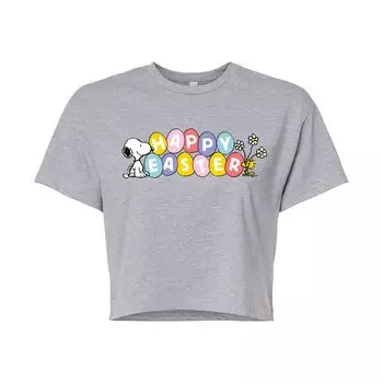 Укороченная футболка с рисунком «Peanuts Pastel Eggs» для детей Licensed Character