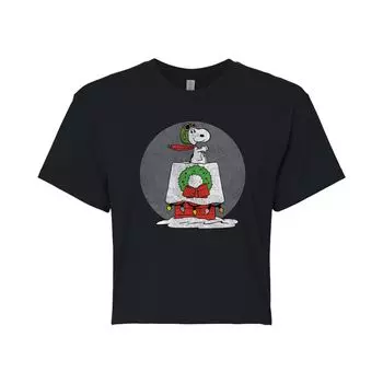 Укороченная футболка с рисунком Peanuts Snoopy для детей Juniors Licensed Character