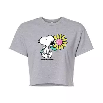 Укороченная футболка с рисунком Peanuts Snoopy для детей Juniors Licensed Character