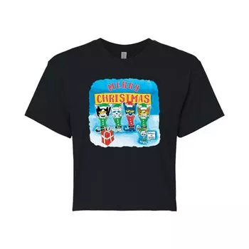 Укороченная футболка с рисунком Pete The Cat Merry Christmas для юниоров Licensed Character